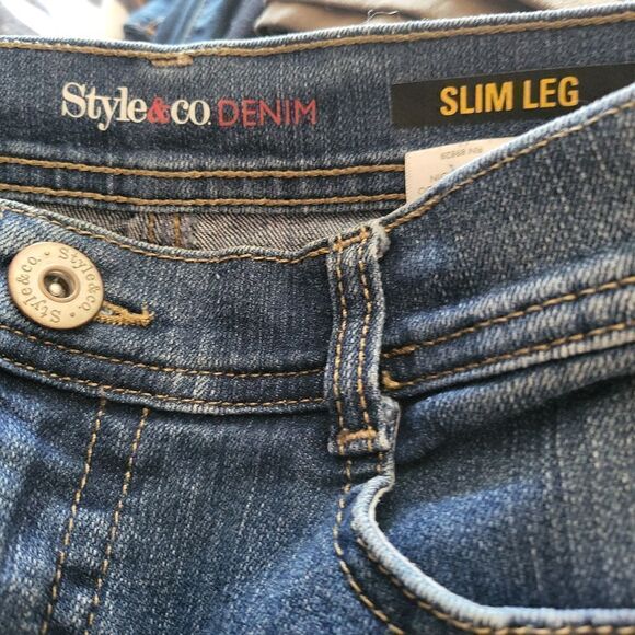 Style & Co slim leg denim jeans - Picture 6 of 6